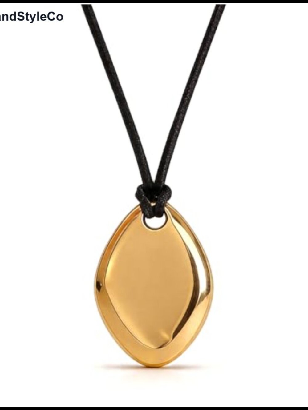 Chunky Gold Statement Necklace Long Pendant Boho Western Link